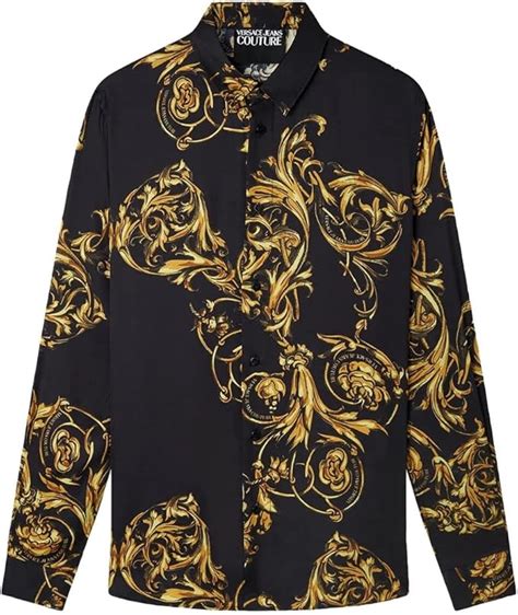 Camicie da uomo Versace nero 